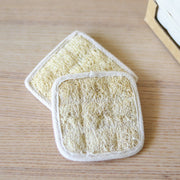 Organic Lifestyle Canvas Square Scrubber With Thin Handle