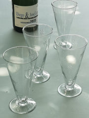 Prosecco Glass with Etched Star Detail