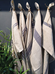 Striped Pure Linen Tea Towels