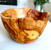 Olive Wood Natural Salad Bowl