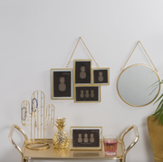 Touch Of Gold Round Mirror