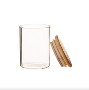 Storage jar with a bamboo lid