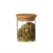 Storage jar with a bamboo lid