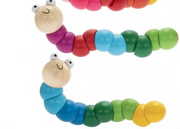 Retro Wooden Wiggly Worms