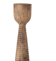 Tall Hand Carved Mango Wood Pillar