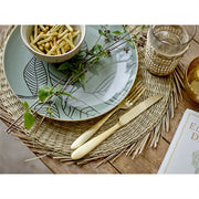 Round Hand-Woven Natural Seagrass Placemat, Natural