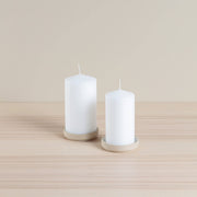 Organics Pillar Candle Holder - Oatmeal