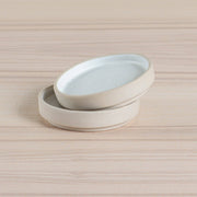 Organics Pillar Candle Holder - Oatmeal