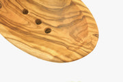 Smooth Wooden Oval Soap Dish