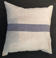 Vintage Linen Cushion with a Blue Stripe