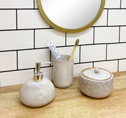 Taupe Ceramic Pot with Lid