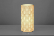 Column Shaped Porcelain Lamp - Peacock