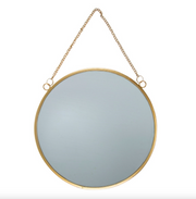 Touch Of Gold Round Mirror