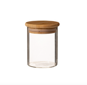 Storage jar with a bamboo lid