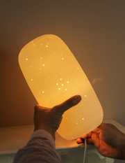 Starry Tall Porcelain Lamp