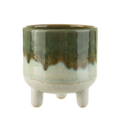 Mojave Glazed Planter with Feet