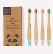 Bamboo Baby toothbrushes  - set of 4