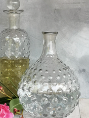 Glass Decanter in Hobnail