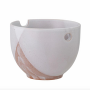 Lotus Bowl in White Stoneware