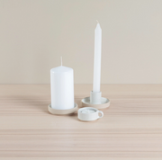 Tea Light Holder- Oatmeal ceramic