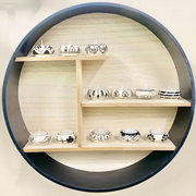 Ceramic Black and White Crackle Tealights