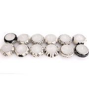 Ceramic Black and White Crackle Tealights