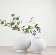 Terracotta White vase