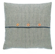 Hampton stripe button cushion