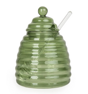 Glass Honey Jar - Green