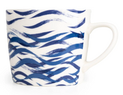 Wide Conical Mug - Blue Sea Waves