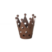 Rust Crown Tea Light Holder