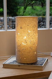Fabric Lamp with Butterflies and Dragons