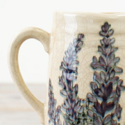Lavender Design Ceramic Vase Jug