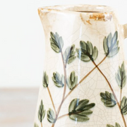 Leaf Ceramic Jug Vase