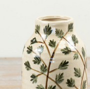 Green Foliage Vase
