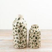 Green Foliage Vase