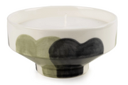 Footed Candle with Handpaint Design