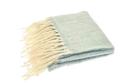 Wool Blend Lambs Tail Throw.