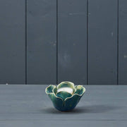 Blue Ceramic Flower Tealight