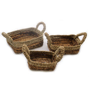 Banana Leaf & Seagrass Square Basket