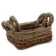 Banana Leaf & Seagrass Square Basket