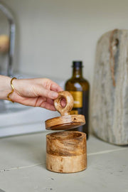Nonnie Wooden Jar