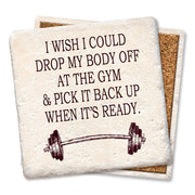 Funny exercise coasters