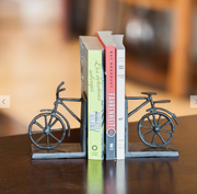 Bicycle Iron Bookend Set